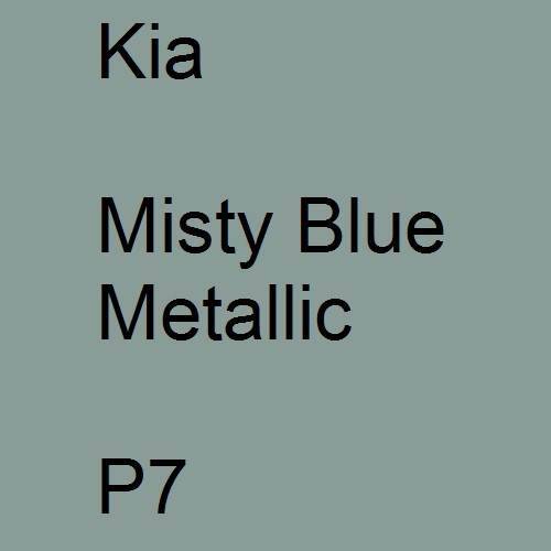 Kia, Misty Blue Metallic, P7.